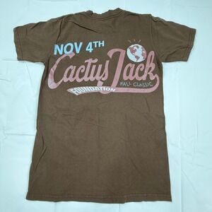 Cactus Jack Travis Scott Play Ball Fall Classic Foundation Brown T-Shirt Mens M